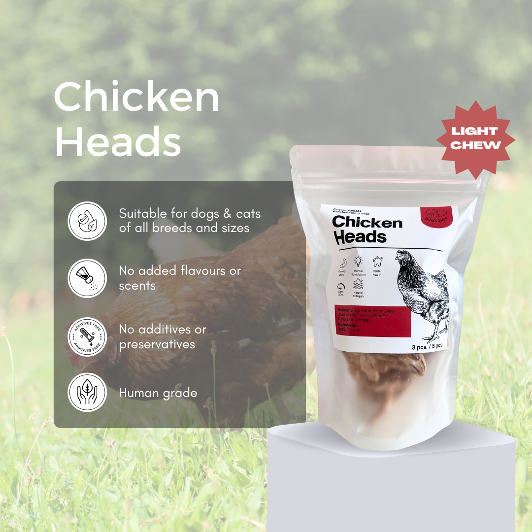 Freeze-Dried Chicken Heads