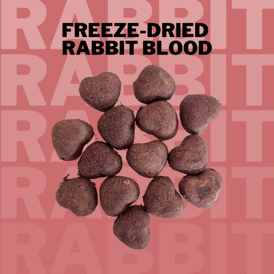 Freeze-Dried Rabbit Blood Hearts