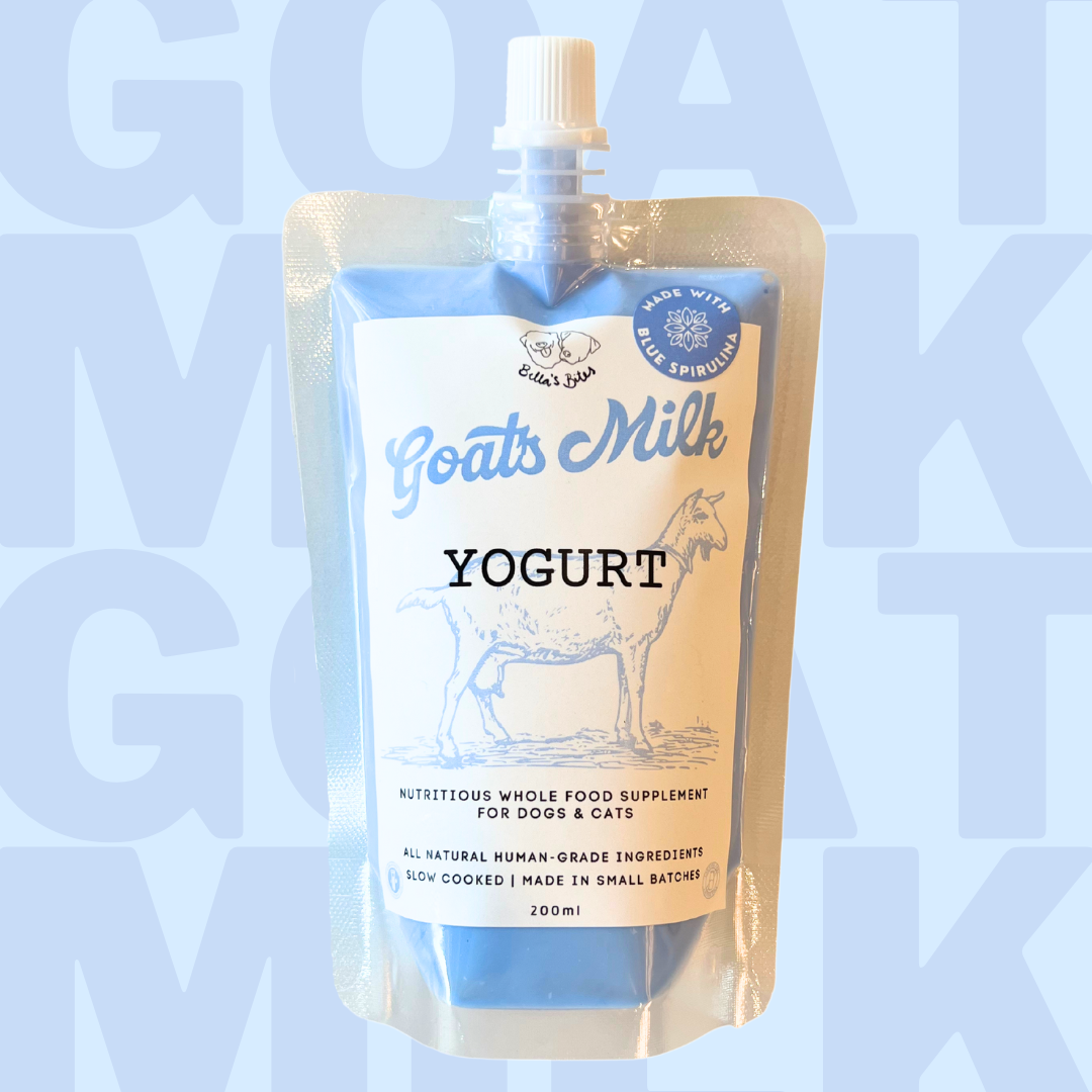 Goat's Milk Yogurt with Blue Spirulina