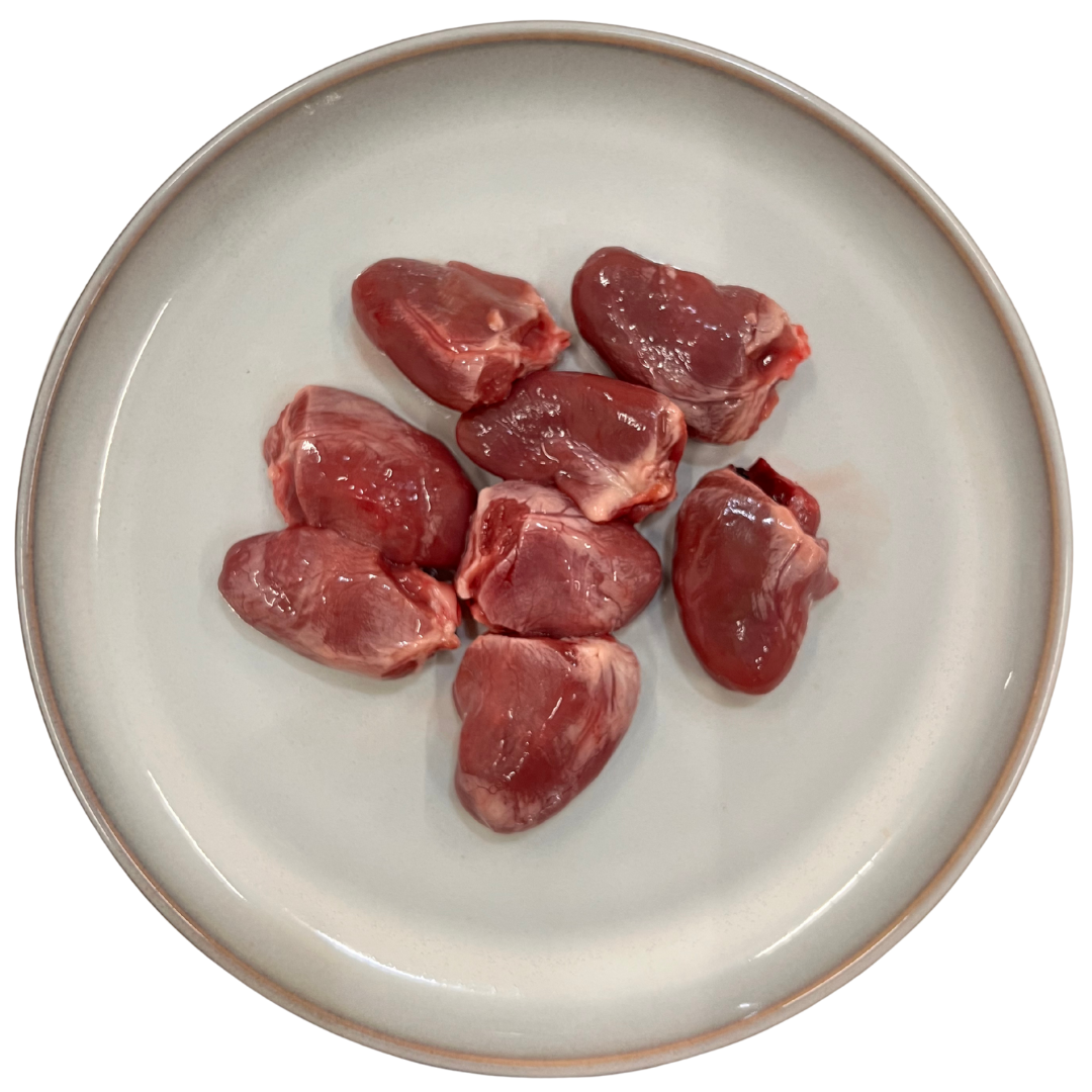 Raw Duck Hearts