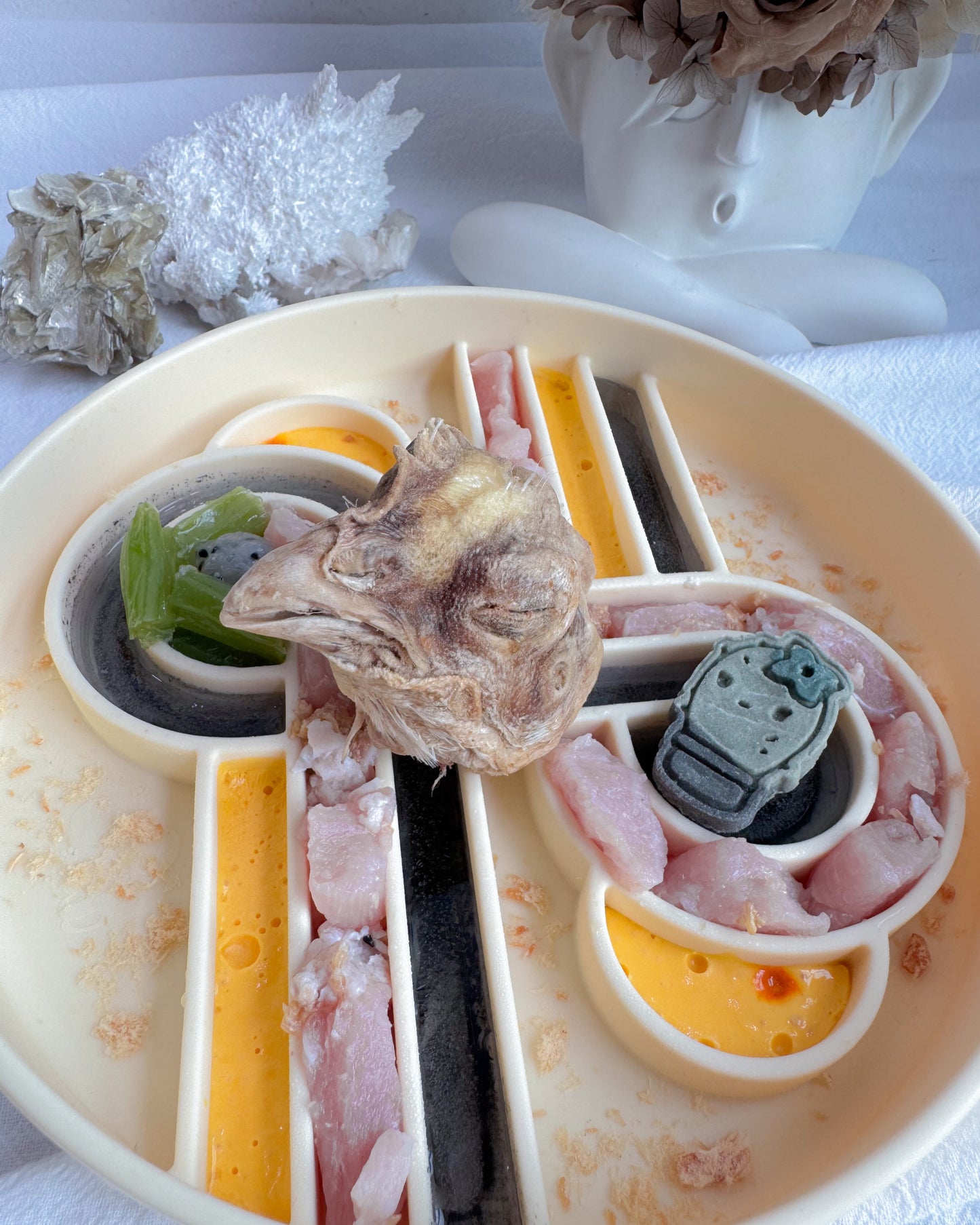 หัวไก่แช่แข็งอบแห้ง
