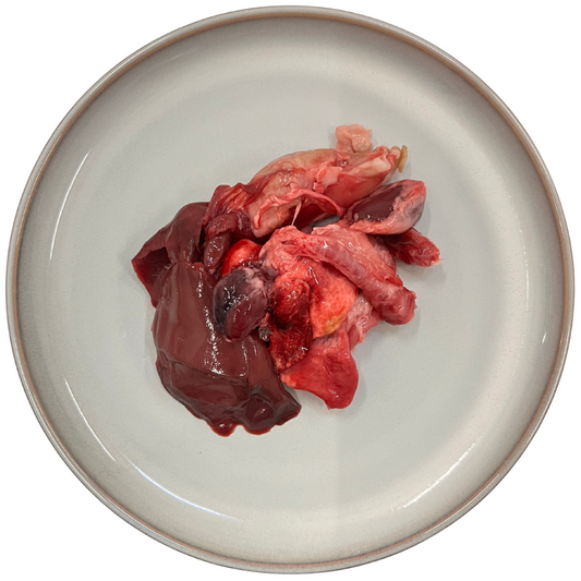 Raw Rabbit Offal Mix