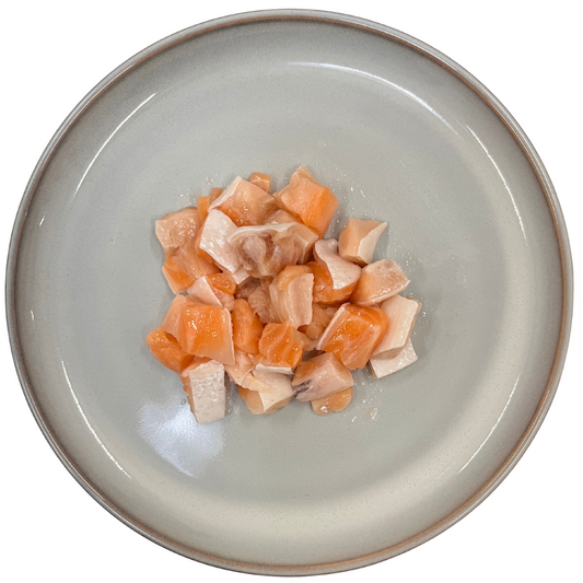 Raw Salmon Cubes