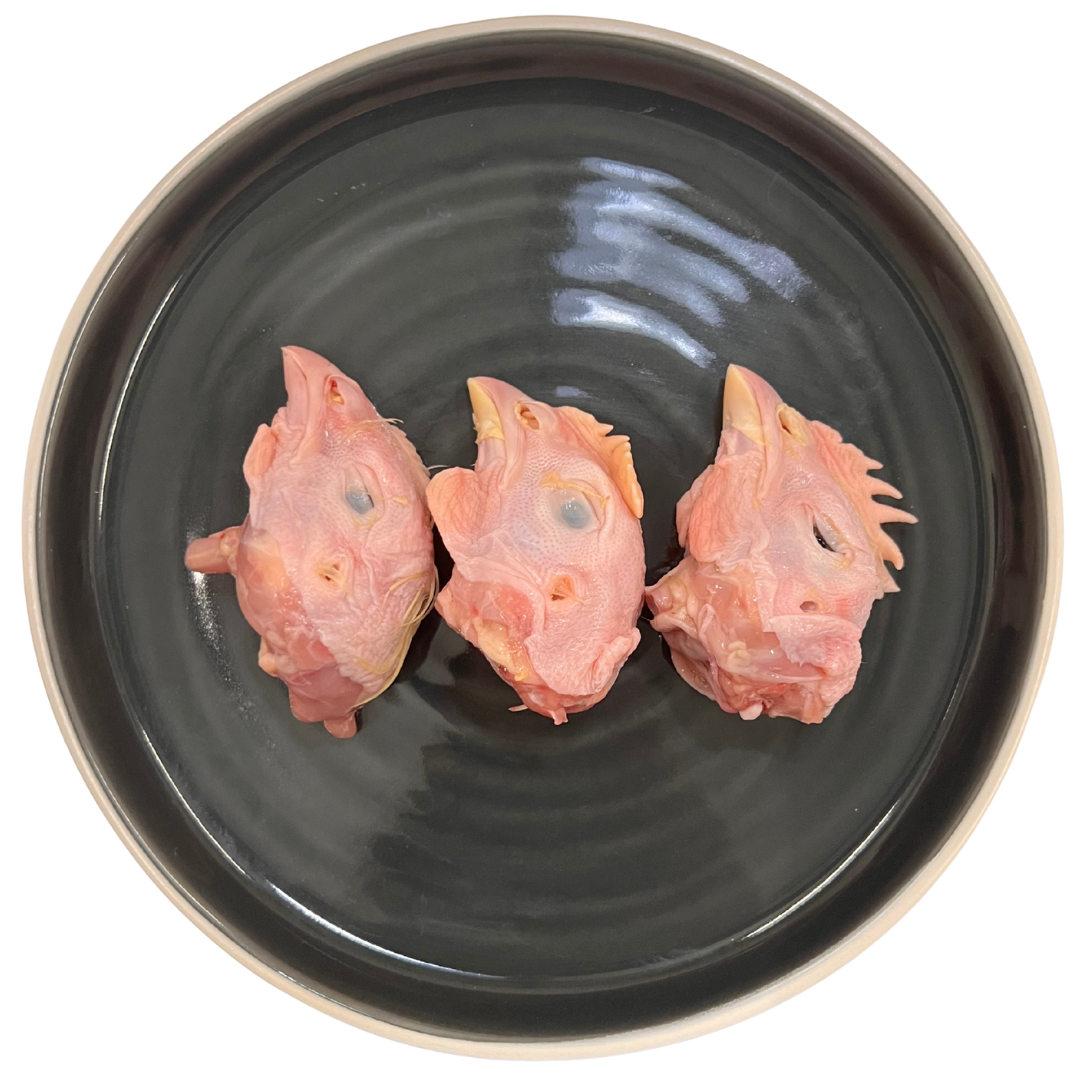 Raw Chicken Heads